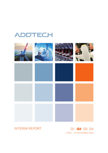Thumbnail Addtech AB Half-year Report 2009-h1