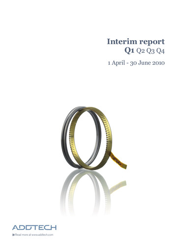 Thumbnail Addtech AB Quarterly Report 2010-q1