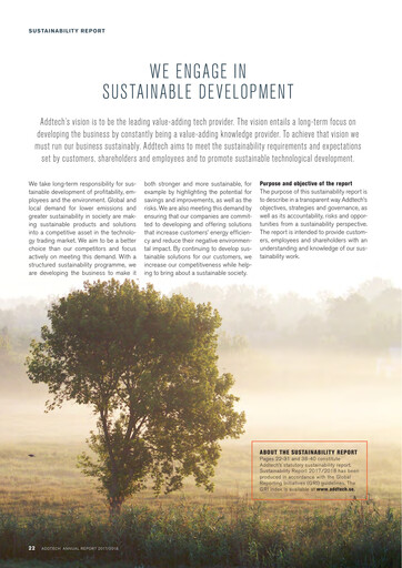 Thumbnail Addtech AB Sustainability Report 2017-2018