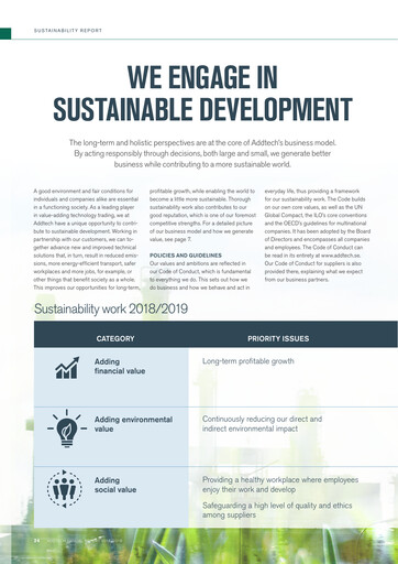 Thumbnail Addtech AB Sustainability Report 2018-2019
