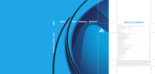 Thumbnail KBC Annual Report 2009