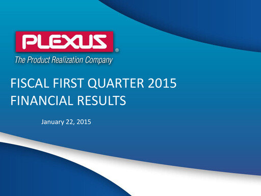 Vorschaubild Plexus Quartalsbericht 2015-q1