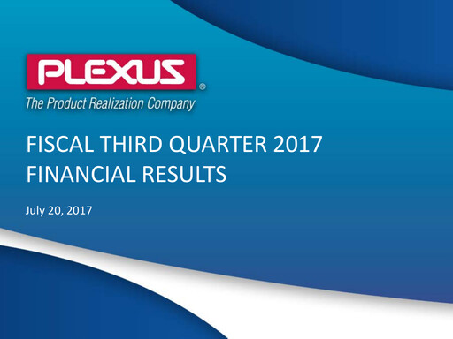 Vorschaubild Plexus Quartalsbericht 2017-q3