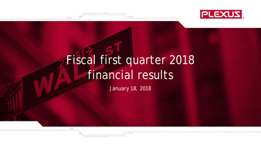 Vorschaubild Plexus Quartalsbericht 2018-q1
