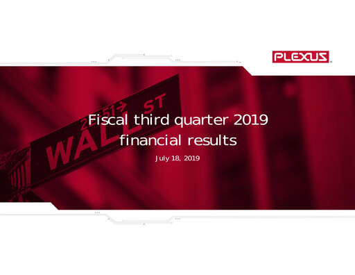 Vorschaubild Plexus Quartalsbericht 2019-q3