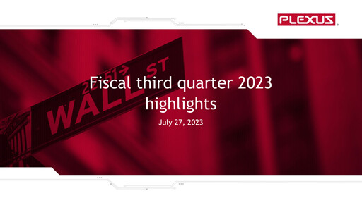 Vorschaubild Plexus Quartalsbericht 2023-q3