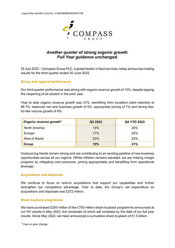 Thumbnail Compass Group Quarterly Report 2023-q3