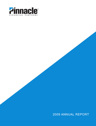 Thumbnail Pinnacle Financial Partners
 Annual Report 2009