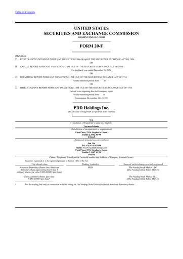 Vorschaubild PDD Holdings (Pinduoduo) Jahresbericht 2024