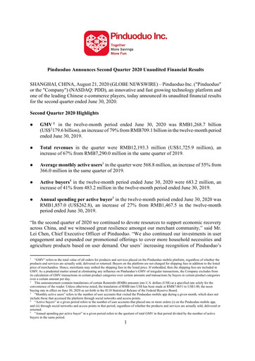 Thumbnail PDD Holdings (Pinduoduo) Financial Statement 2020-q2