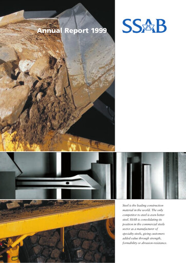 Miniature SSAB Rapport annuel 1999