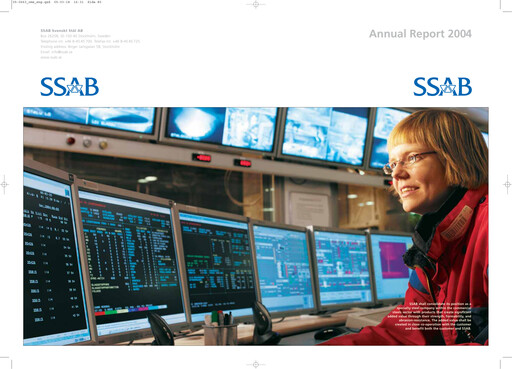 Miniature SSAB Rapport annuel 2004