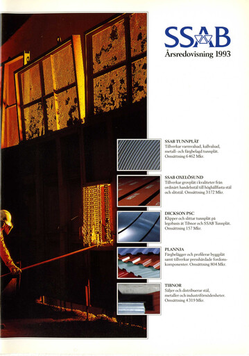 Miniature SSAB Rapport annuel 1993