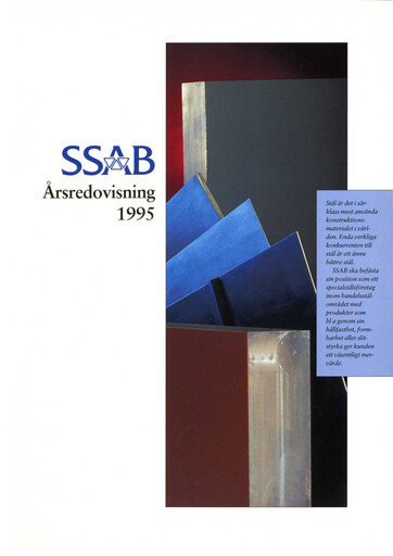 Miniature SSAB Rapport annuel 1995
