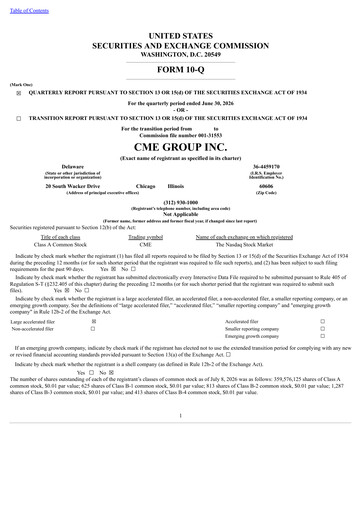 Vorschaubild CME Group Quartalsbericht 2026-q2