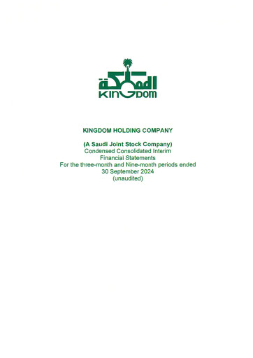 Thumbnail Kingdom Holding Quarterly Report 2024-q3