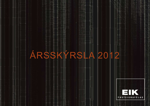 Thumbnail Eik fasteignafélag Annual Report 2012