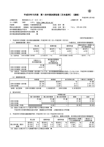 Thumbnail J.S.B.Co. Quarterly Report fy2018-q1