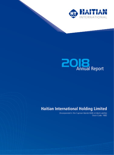 Thumbnail Haitian International Holdings Annual Report 2018
