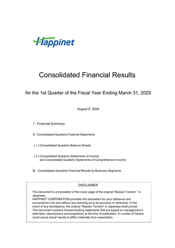 Thumbnail Happinet Quarterly Report fy2024-q1