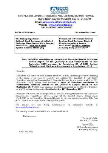 Thumbnail MMTC Quarterly Report 2019-q2