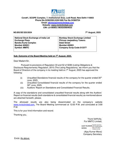 Thumbnail MMTC Quarterly Report 2025-q1