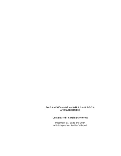Thumbnail BMV (Bolsa Mexicana de Valores) Financial Statement 2025