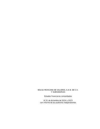 Thumbnail BMV (Bolsa Mexicana de Valores) Financial Statement 2024