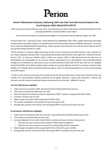 Thumbnail Perion Network Quarterly Report 2022-q4