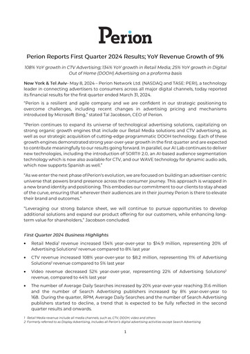 Thumbnail Perion Network Quarterly Report 2024-q1