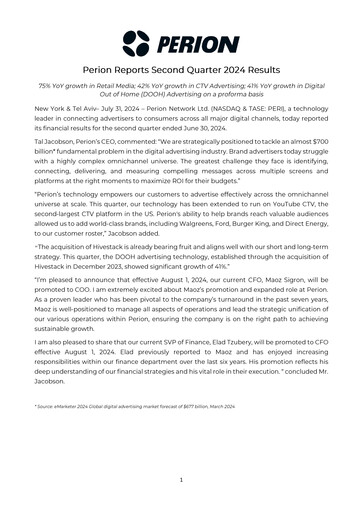 Thumbnail Perion Network Quarterly Report 2024-q2