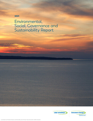 Thumbnail CMS Energy
 ESG Report 2021