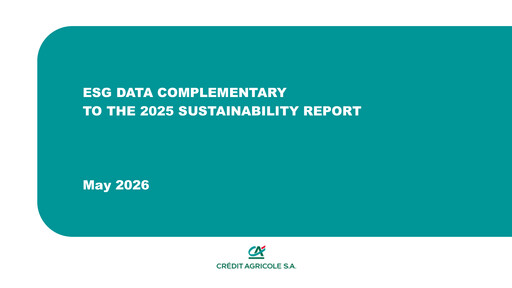 Thumbnail Crédit Agricole ESG Report 2025