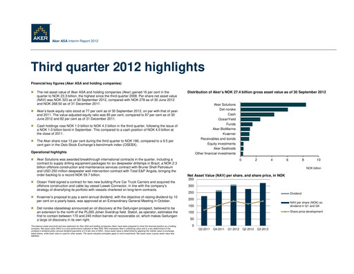 Thumbnail Aker ASA Quarterly Report 2012-q3