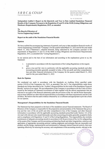 Thumbnail Varroc Financial Report 2021-2022