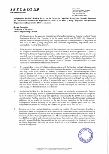 Thumbnail Varroc Quarterly Report 2025-q1