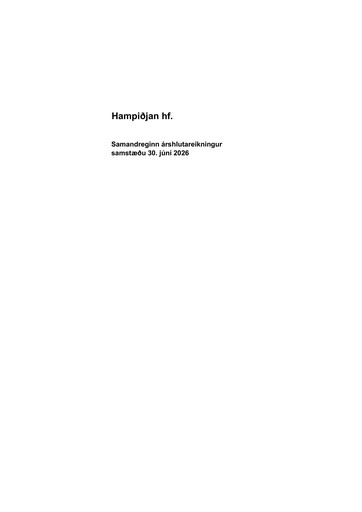 Thumbnail Hampiðjan Half-year Report 2026-h1