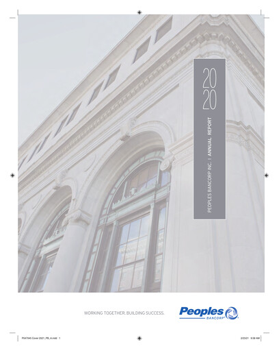 Miniature Peoples Bancorp Rapport annuel 2020