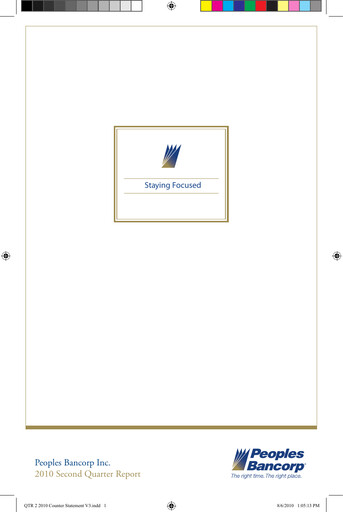 Thumbnail Peoples Bancorp Quarterly Report 2010-q2