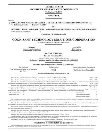 Thumbnail Cognizant Technology Solutions  Annual Report 2023