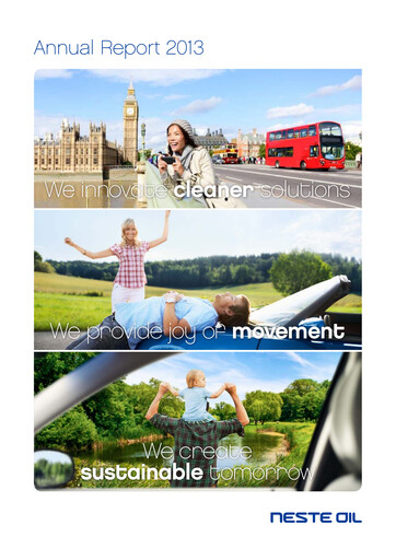 Miniature Neste Rapport annuel 2013