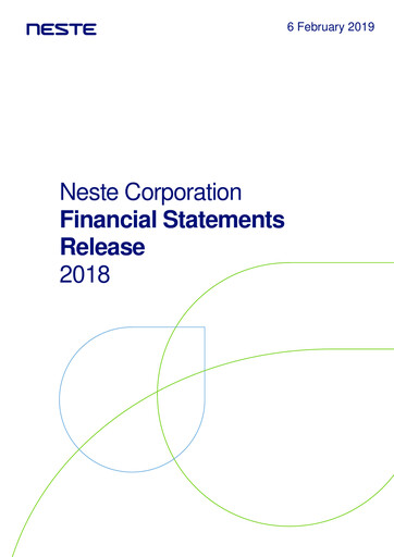 Thumbnail Neste Financial Report 2018