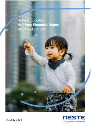 Thumbnail Neste Half-year Report 2021-h1