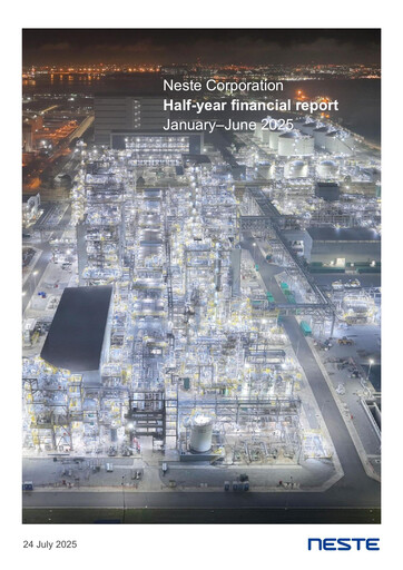 Thumbnail Neste Half-year Report 2025-h1