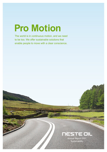 Thumbnail Neste Sustainability Report 2011