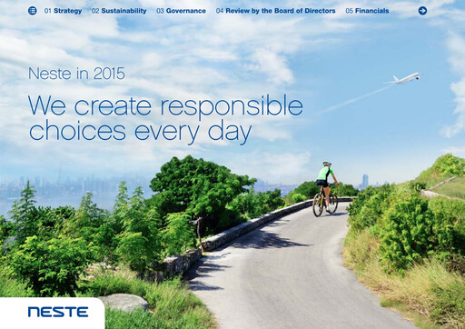 Thumbnail Neste Sustainability Report 2015