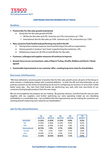 Thumbnail Tesco Quarterly Report 2017-q1