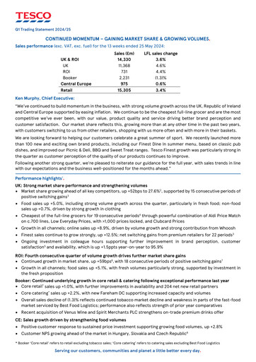Thumbnail Tesco Quarterly Report 2025-q1