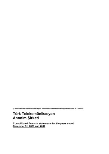 Thumbnail Türk Telekom
 Financial Statement 2008