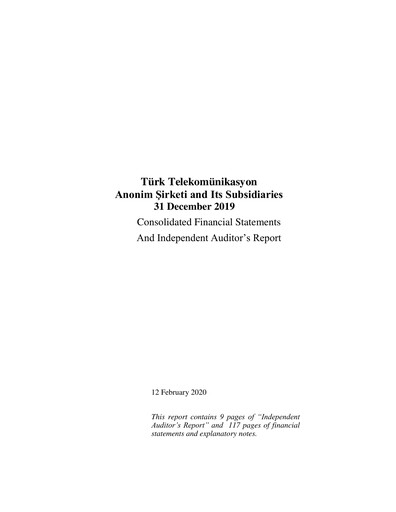 Thumbnail Türk Telekom
 Financial Statement 2019